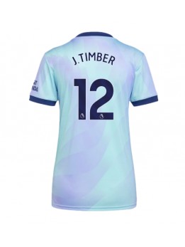 Arsenal Jurrien Timber #12 Ausweichtrikot für Frauen 2024-25 Kurzarm